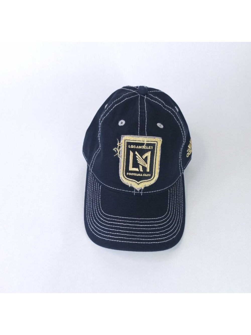 Los Angeles Football Club Hat Cap Strap Back Black Gold MLS Soccer Mens Adidas